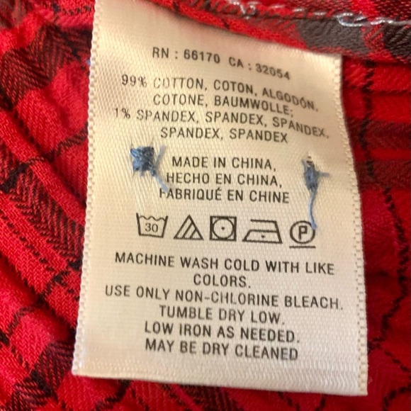 HOLDING HORSES Anthropologie Red Plaid Button Down Shirt - SZ XS - Picture 3 of 10